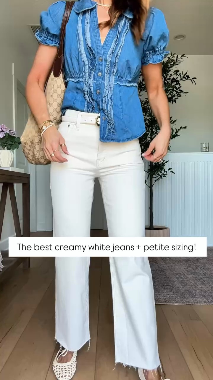 Expensive stuff that’s worth it! I love these creamy white crop jeans! I did 24 regular since it’s a crop style. Comes in length options! Spring outfit. Summer outfit. XXS in denim shirt.


#LTKWorkwear #LTKTravel #LTKootd