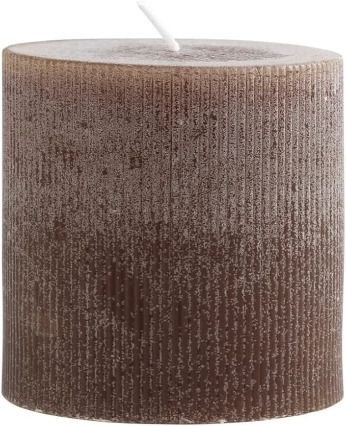 Creative Co-Op Unscented Pleated Pillar Candle | Amazon (US)