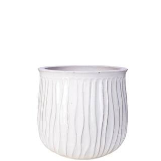 7 in. x 6.5 in. Riverside Decorative Ceramic Planter - Creamy White | The Home Depot