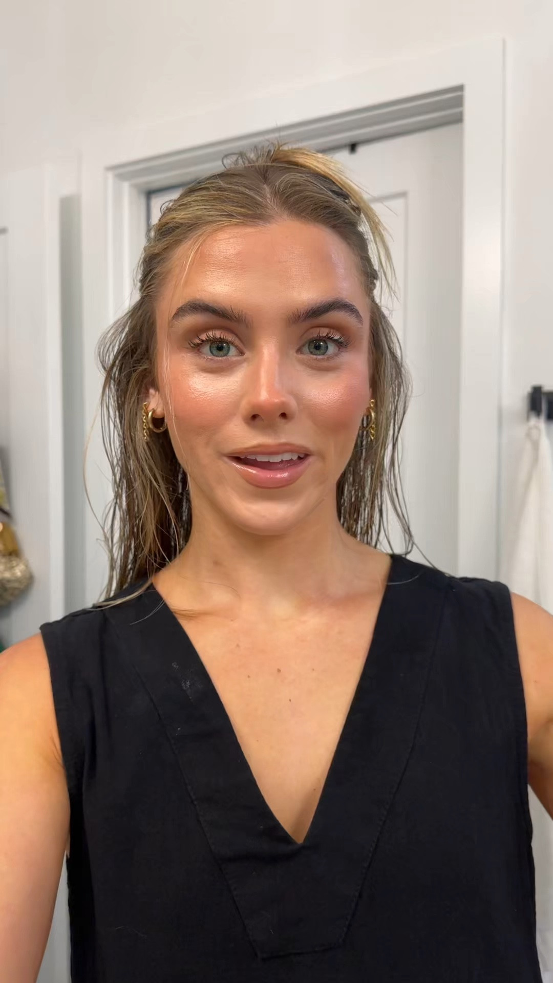 I used the Garnier Diamond Sleek Spray. This is an affordable haircare product to use post shower on wet hair. Diamond Sleek coats the hair fiber to boost light reflection for a diamond-like shine. With 3X smoother hair vs unwashed hair, 39 percent light reflection vs a non-conditioning shampoo, and 450°F heat protection. To dry it I used the Conair InfinitiPRO DigitalAIRE Styling Wand with Multiple Attachments! The powerful brushless motor of the InfinitiPRO by Conair® DigitalAIRE™ styler delivers 1200 watts of superior drying power that won’t damage hair from extreme heat*. Four different brush and dryer attachments allow you to personalize your look with styles that are meant to be seen. With dynamic performance and superior engineering, this hot air unit creates the latest looks from sleek and shiny to classic curls. Comes with a heat-resistant storage bag with compartments for easy and compact storage. 

#LTKgrwm #LTKselfcare #LTKBeauty