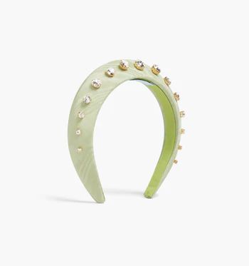 The Jeweled Halo Headband - Green | Hill House Home