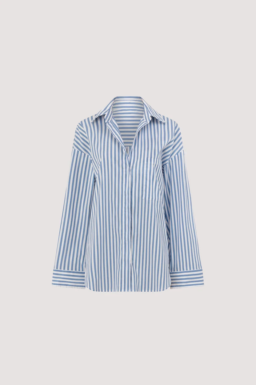 TALISE BLUE STRIPE SHIRT | DISSH