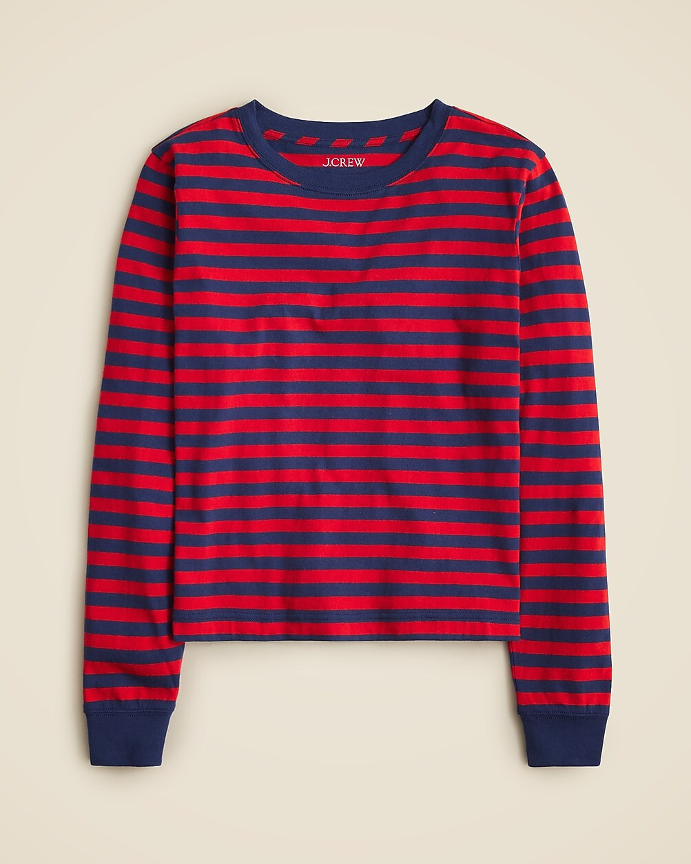 Vintage jersey long-sleeve T-shirt in stripe | J. Crew US