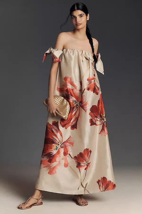 Iris Off-The-Shoulder Maxi Dress | Anthropologie (US)