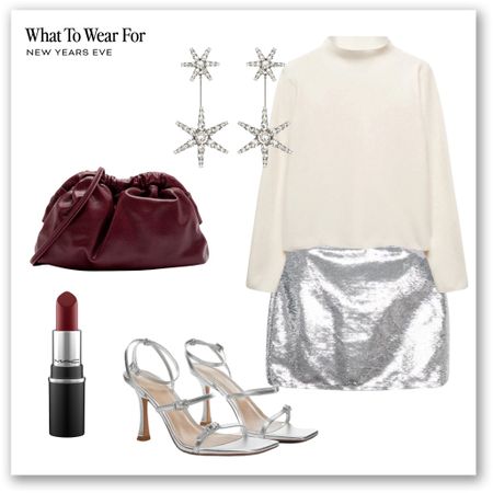 New Year’s Eve outfits ✨ 

Party season, NYE, Christmas parties, evening style, silver mini skirt, clutch bag, heels, metallics, mango 

#LTKstyletip #LTKparties #LTKHoliday