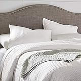Stone & Beam 100% Cotton Soft Waffle Texture Transitional Gemma Duvet Cover Set, 104" x 90", King, W | Amazon (US)