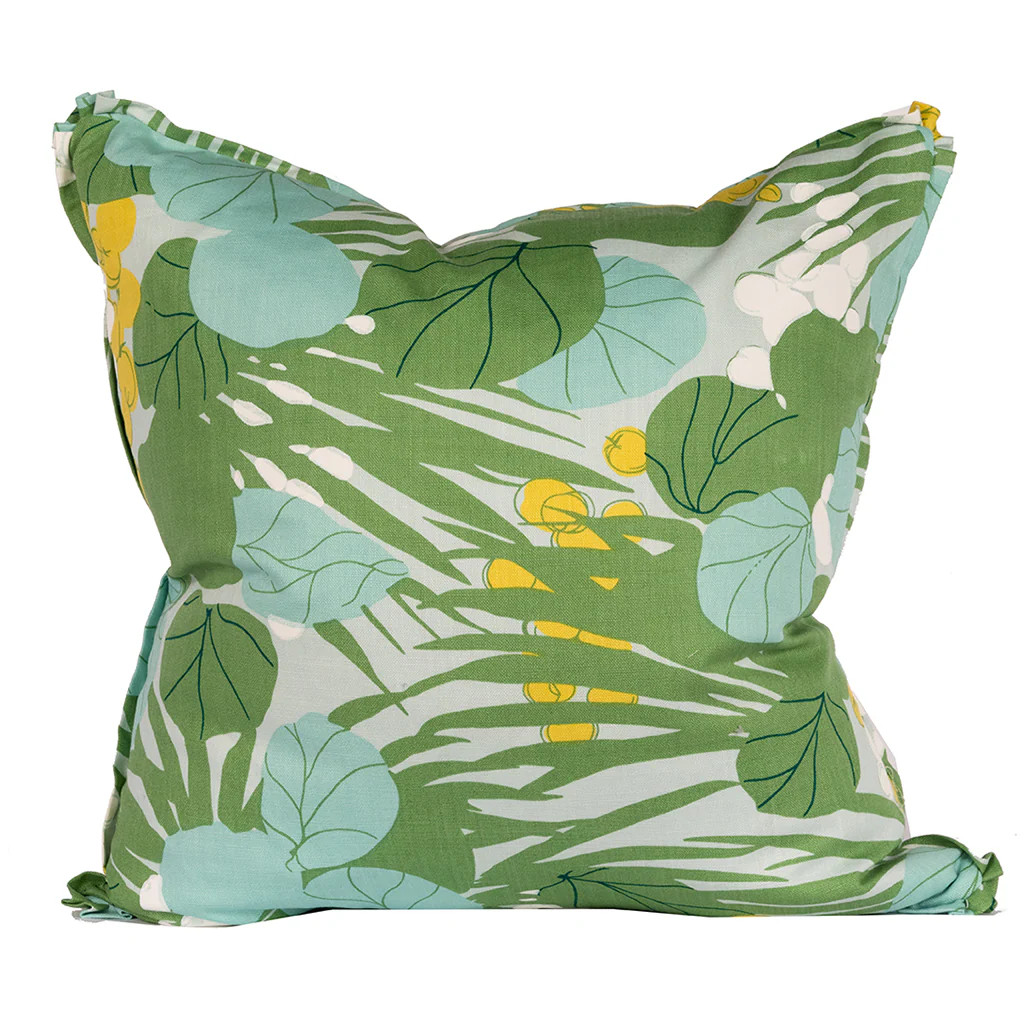 Water Lily Pillow Cover | Blue Print