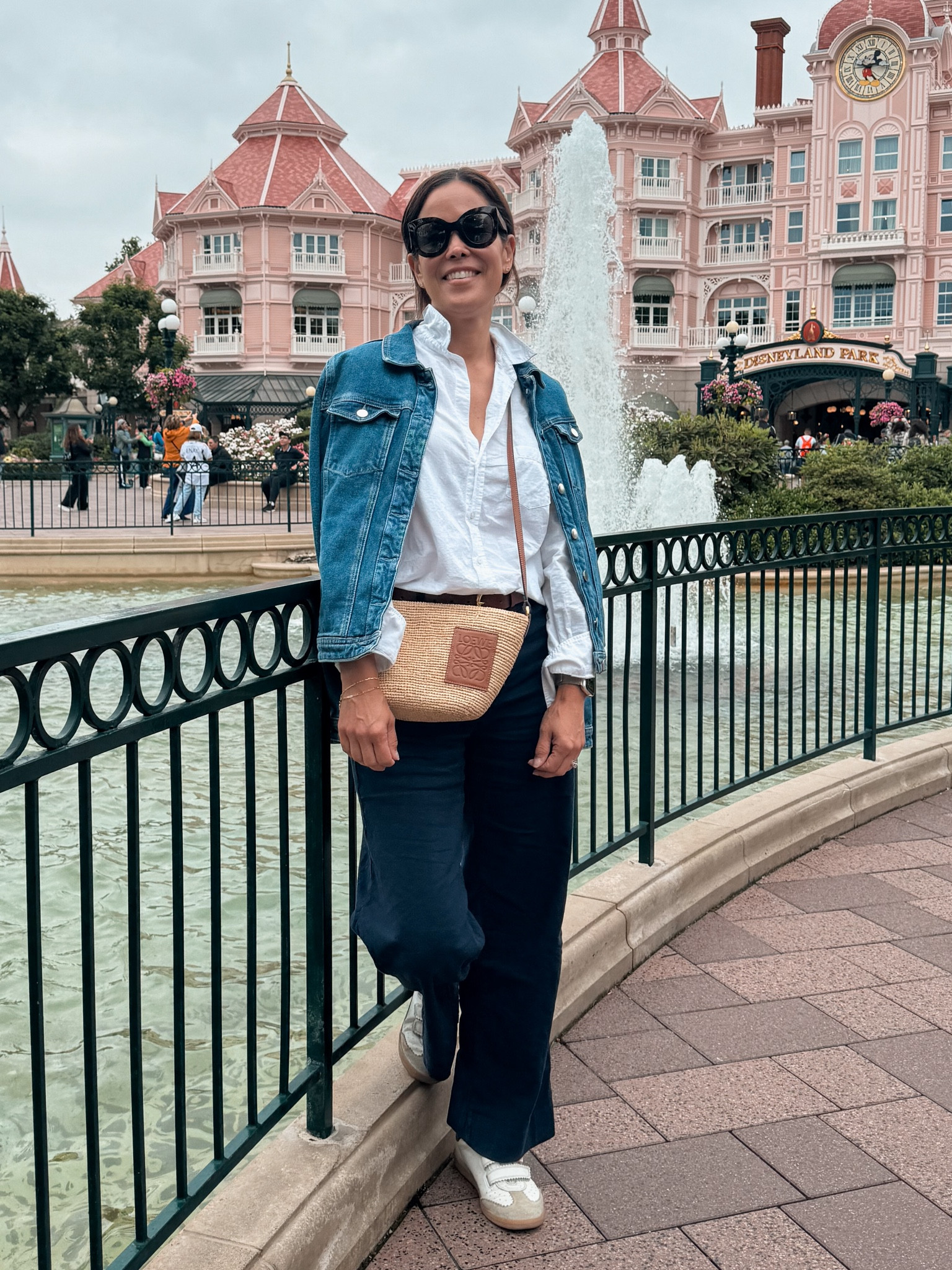 Vacation Outfit
What I Wore to Disneyland 
Sèzane Denim Jacket/wearing medium 
Frank and Eileen Button Down/small
Frank and Eileen Linen Pants/sized down 
Loewe Pochette 
Isabel Marant Sneakers 

#LTKOver40 #LTKStyleTip #LTKTravel