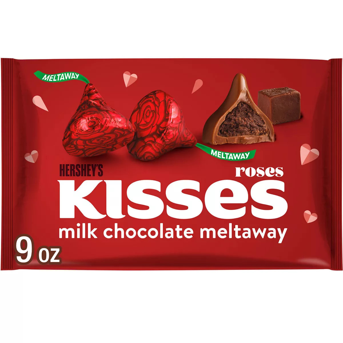 Hershey's Kisses Valentine's Day Milk Chocolate Meltaway Candy - 9oz | Target