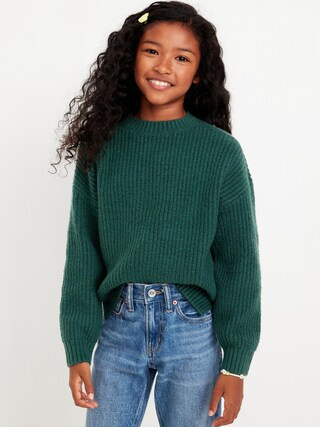 SoSoft Shaker-Stitch Sweater for Girls | Old Navy (US)