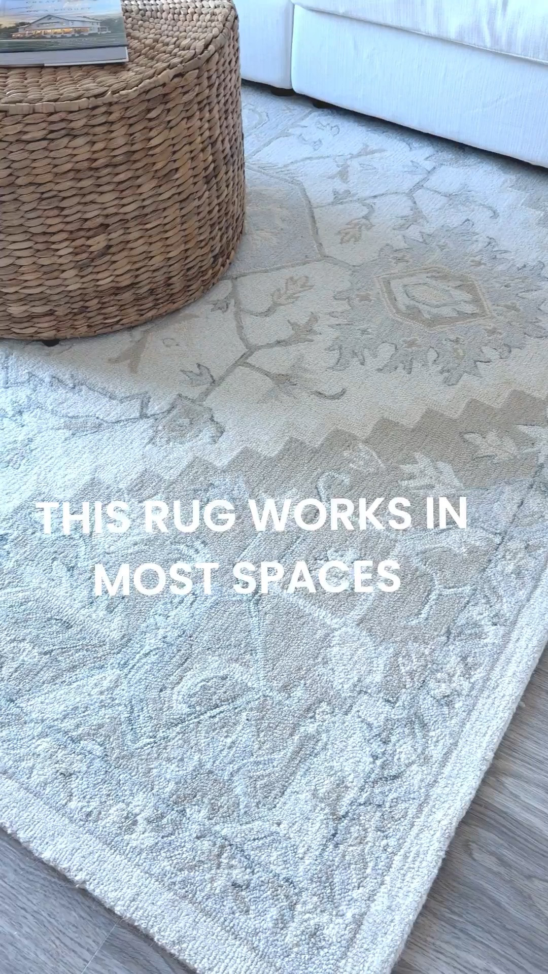 If you're looking for a neutral rug that is a safe option, I've used this one in two homes and it's always works.

#LTKmomlife #LTKHome #LTKOver40