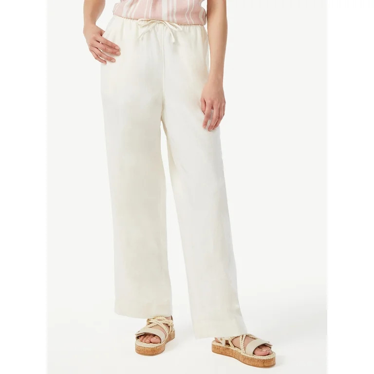 Free Assembly Women's Straight Leg Drawstring Pants - Walmart.com | Walmart (US)