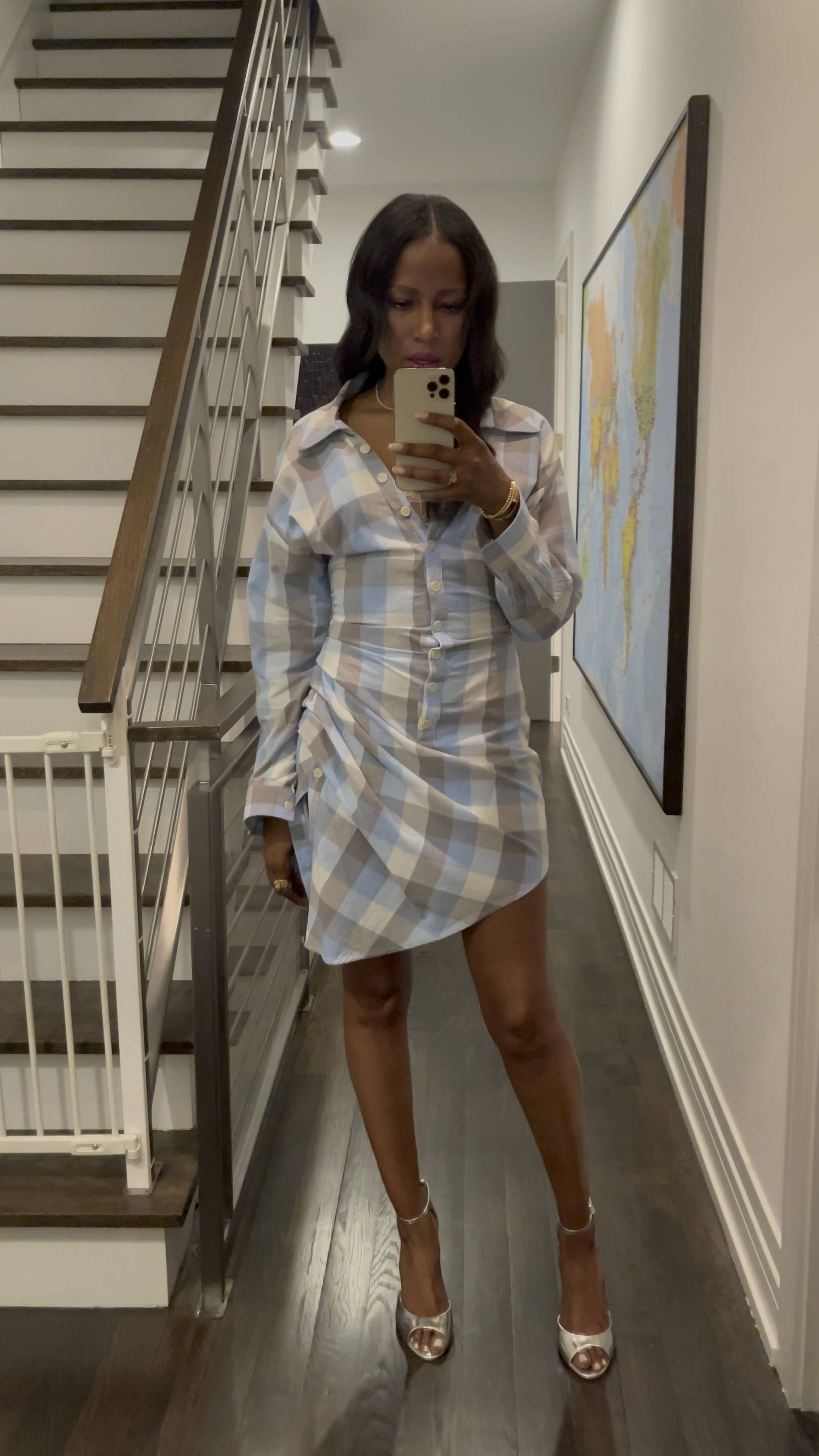 Summer Dress! I’m wearing size small. This dress is perfect for dates at a restaurant.  The iBook air conditioning gets so cold and the long sleeves are perfect.  Found it on #sale #minidress 

#LTKstyletip #LTKFind #LTKsalealert