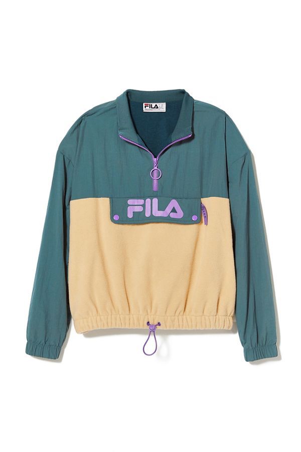FILA UO Exclusive Una Sherpa Anorak Jacket | Urban Outfitters (US and RoW)