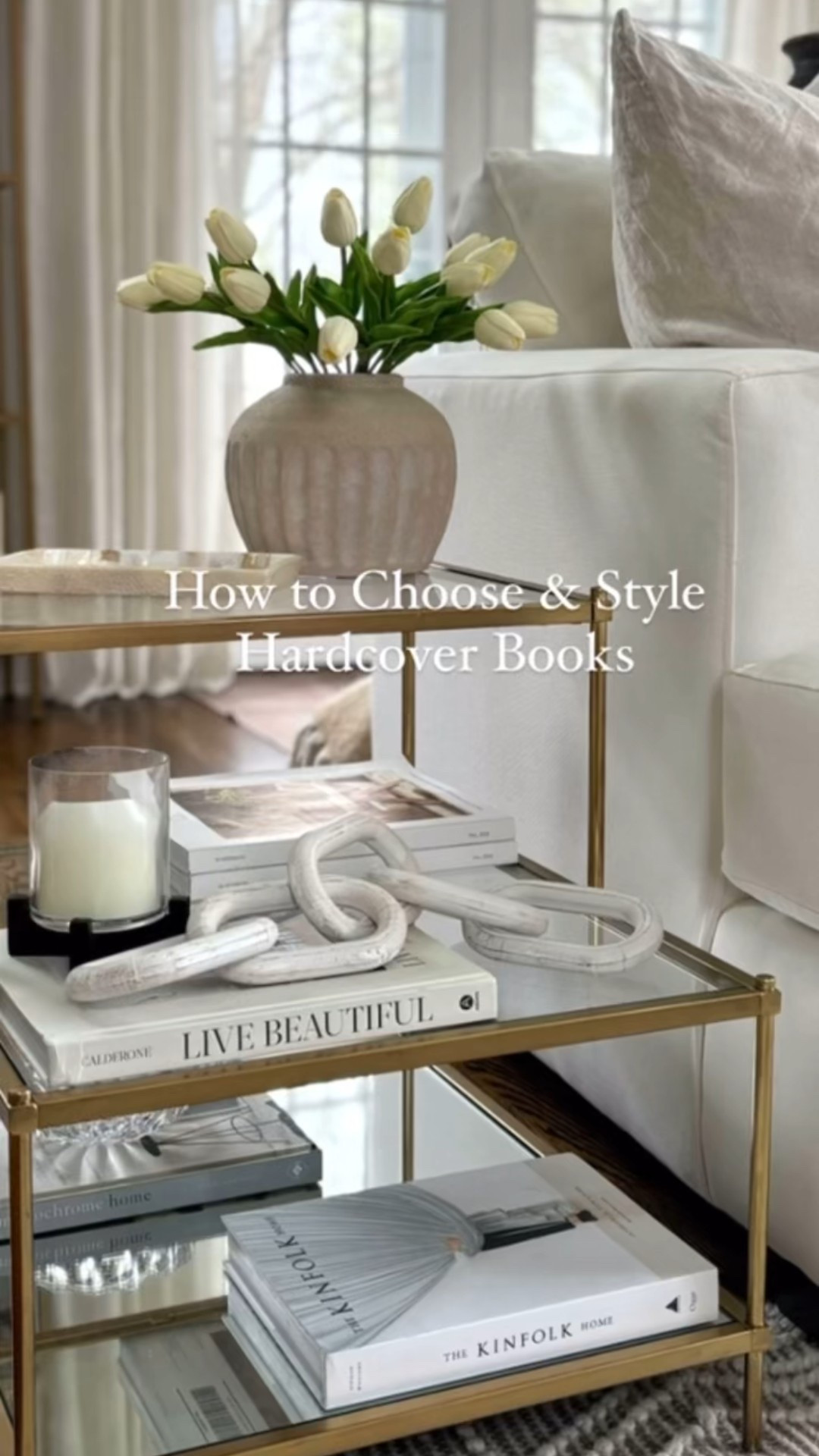 ✨ 5-Step Process for Choosing the Perfect Decorative Books to Achieve Your Dream Home  Aesthetic ✨

1.  Start by gathering some hardcover books. Remove the sleeve/book jacket and pay attention to the look of the actual hard cover beneath.

2.  Make sure the books are similar in size so they stack easily 

3.  Decide on a color palette / common theme 
    *ie. light neutral colors; colorful pastels; metallics; linen textured covers; monochrome…

4.  Pay attention to the writing on the spine & ensure they don’t clash 
    *ie. all solid black books w gold writing on the spine

5.  Take your time & be intentional with your choices. 

✨MONEY SAVING HACK✨
➡️ Thrift for books! 📚 
    *You’ll likely have success thrifting for solid BLACK hard cover books, as black is quite common! 


🫶🏻 Double Tap if you found this  helpful!
🔔 click the bell above to subscribe!

.
.
Modern Living Room | Neutral Home Decor | Coffee Table Styling | Interior Decorating Tips | Affordable Home Stylingg

#LTKGiftGuide #LTKCyberWeek #LTKHome