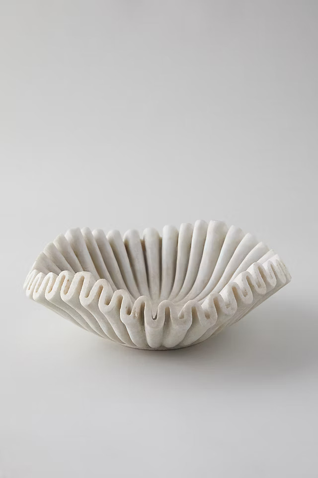 Ruffled Marble Bowl | Anthropologie (US)