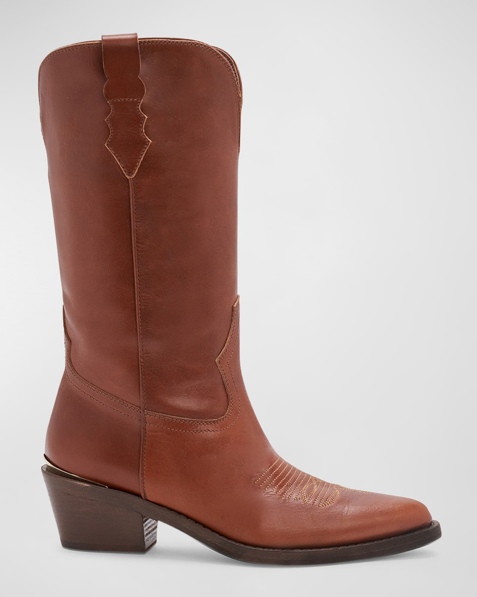Julia Leather Western Boots | Neiman Marcus