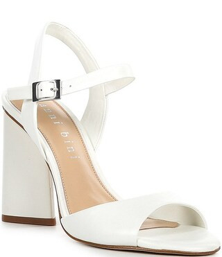 Gianni Bini Durant Leather Block Heel Dress Sandals | Dillard's | Dillard's