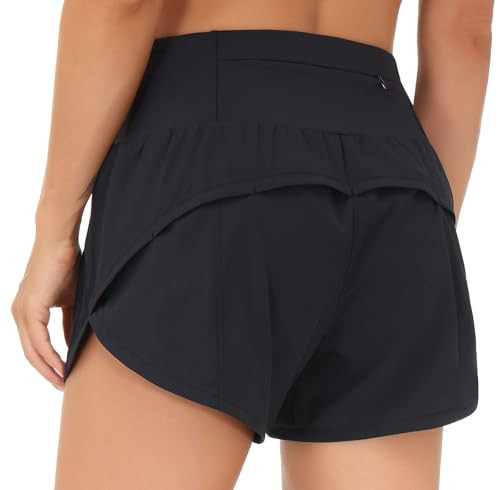 THE GYM PEOPLE Womens High Waisted Running Shorts Quick Dry Athletic Workout Shorts with Mesh Lin... | Amazon (US)