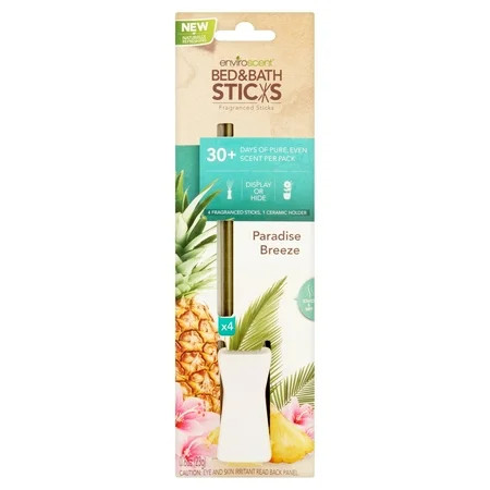 Enviroscent Bed & Bath Sticks Paradise Breeze Fragranced Sticks, 0.8 oz | Walmart (US)