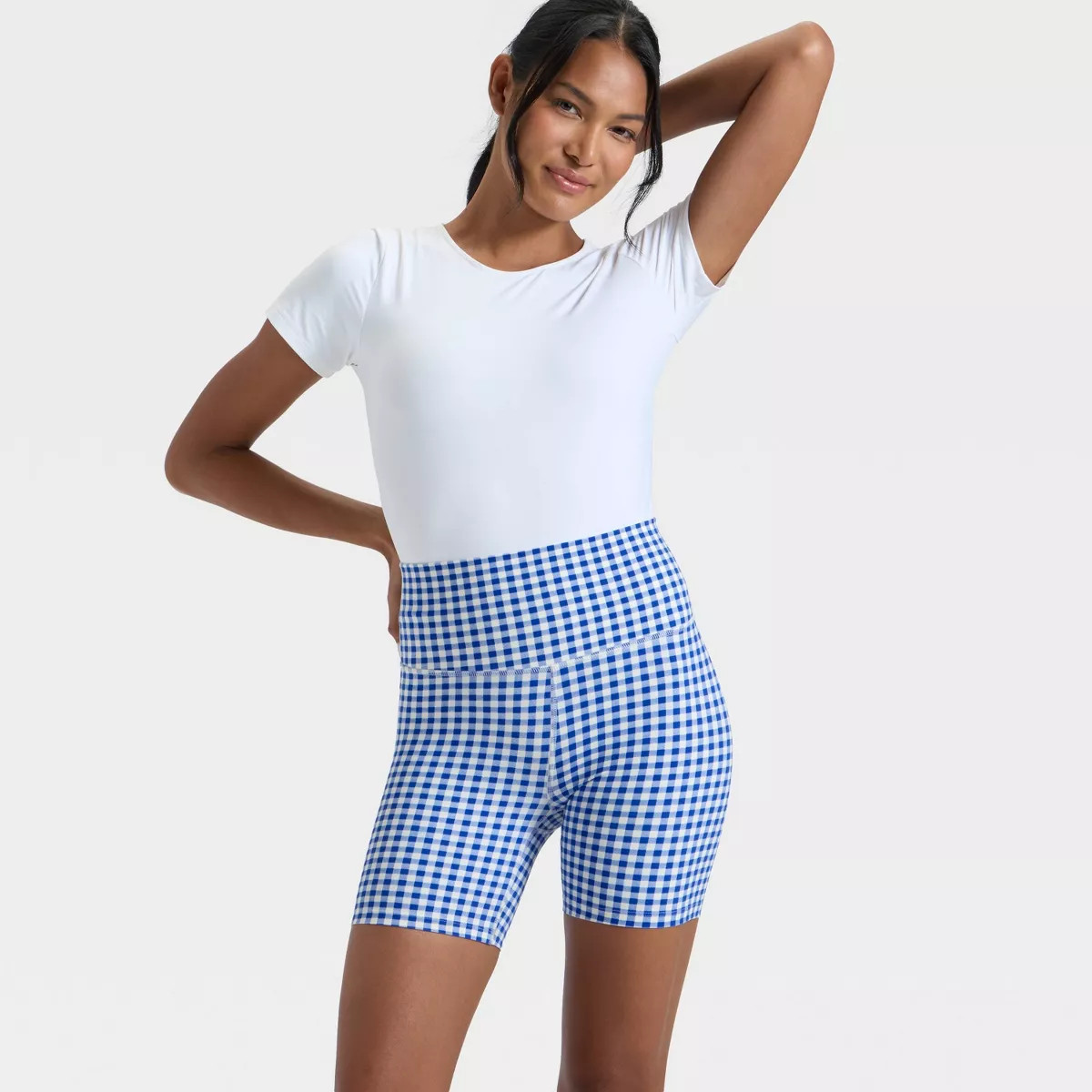 Women's Everyday Soft Ultra High-Rise Bike Shorts 6" - All In Motion™ Royal Blue XS | Target