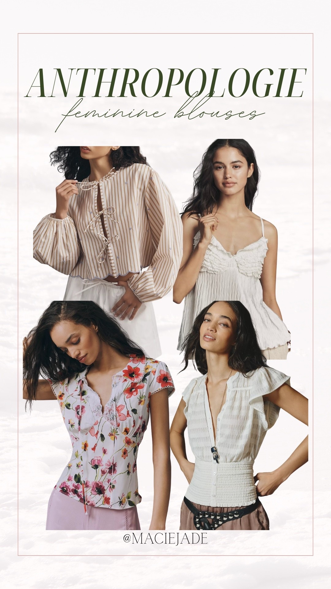 Feminine blouses at Anthropologie!😍 blouses for her, spring blouses, anthropologie finds, spring finds 

#LTKSeasonal #LTKspringtrends #LTKSpringSale