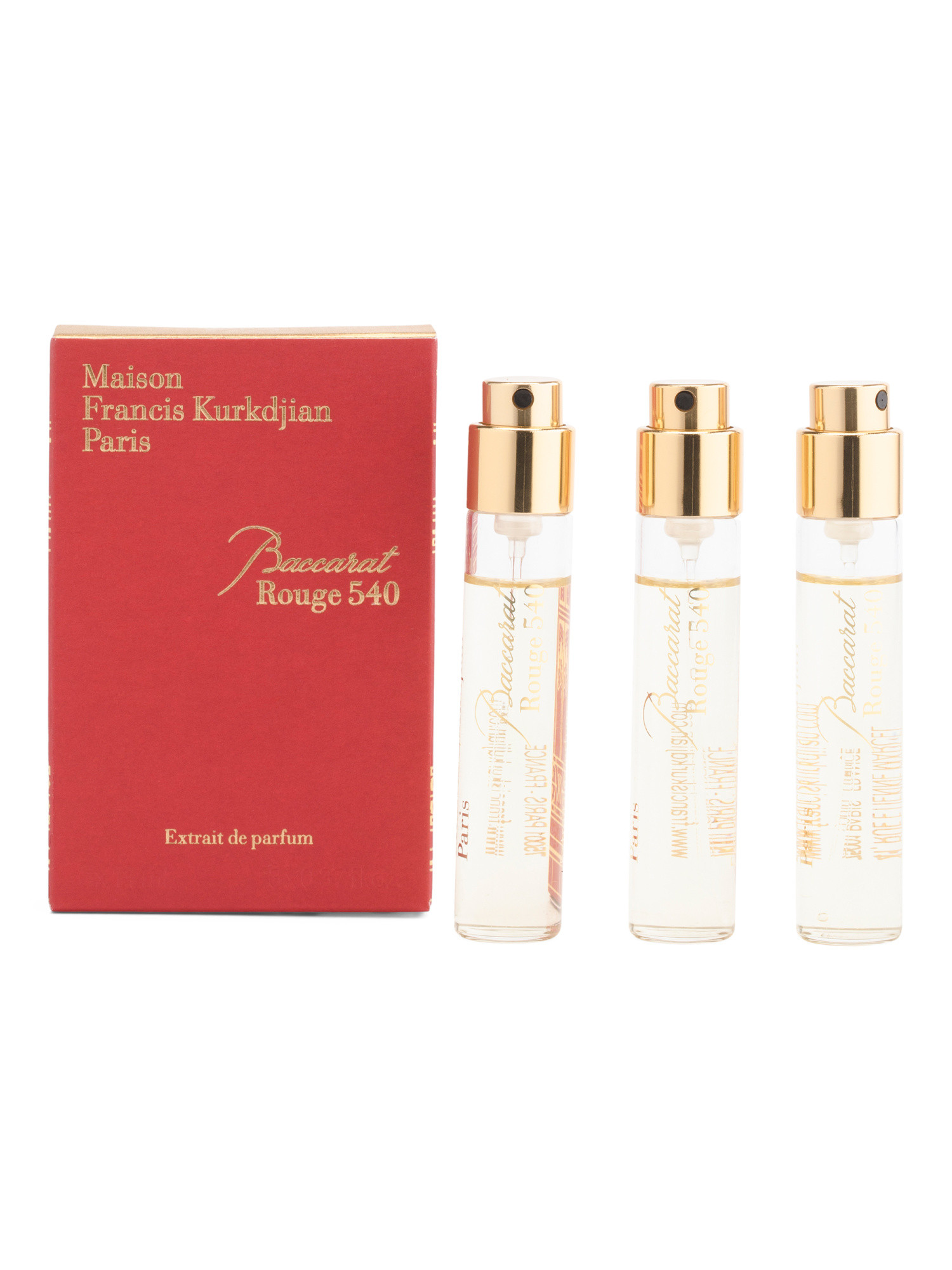 Made In France 3pk Baccarat Rouge 540 Extrait De Parfum Travel Refills | TJ Maxx