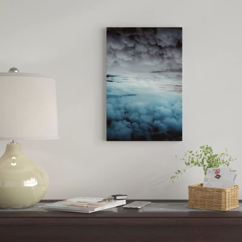'Glacier Painted Clouds' Graphic Art Print on Canvas | Wayfair North America