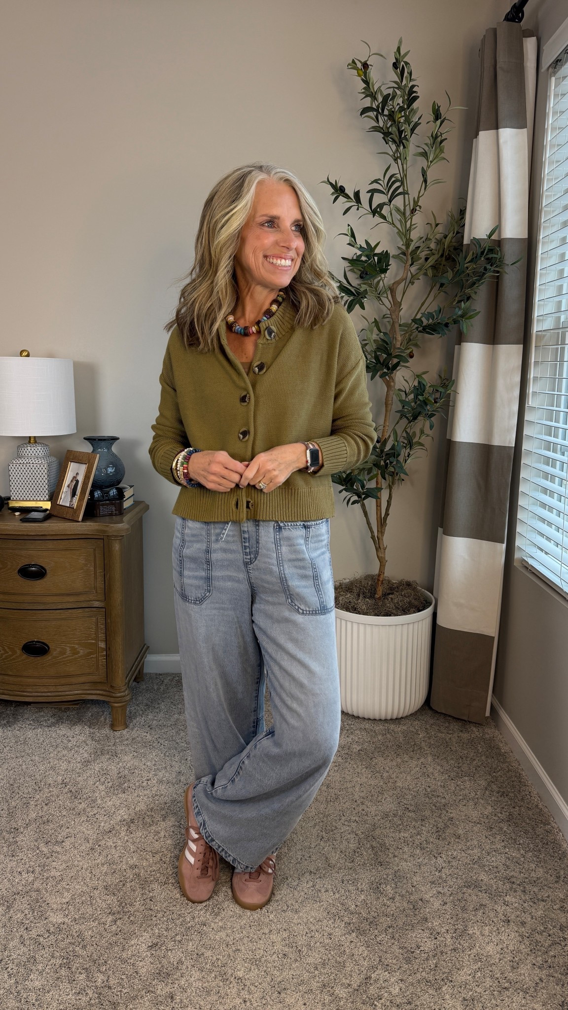 Nothing I  love more than an easy casual look. The Quince cotton sweaters are so good and these jeans have a tie waist and super soft. Wearing XS sweater and small jeans 

#LTKFindsUnder100 #LTKootd #LTKOver40
