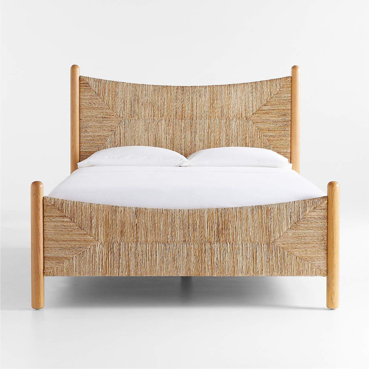 Rambler Queen Rush Woven Bed | Crate & Barrel