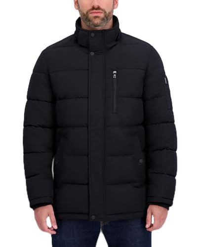 Nautica Men's Heavyweight Puffer Jacket – Parka Winter Coat, Regular, Big & Tall Sizes, Black, Medium | Amazon (US)