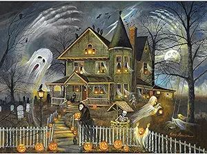 Bits and Pieces - 1000 Piece Jigsaw Puzzle for Adults - Haunted Haven - 1000 Piece Halloween Ghos... | Amazon (US)