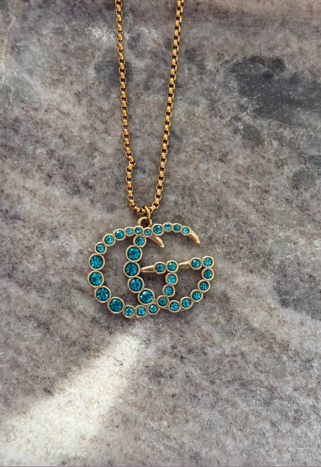 NEW!! Authentic Vintage Turquoise Stassi Pendant | Glitzy Bella