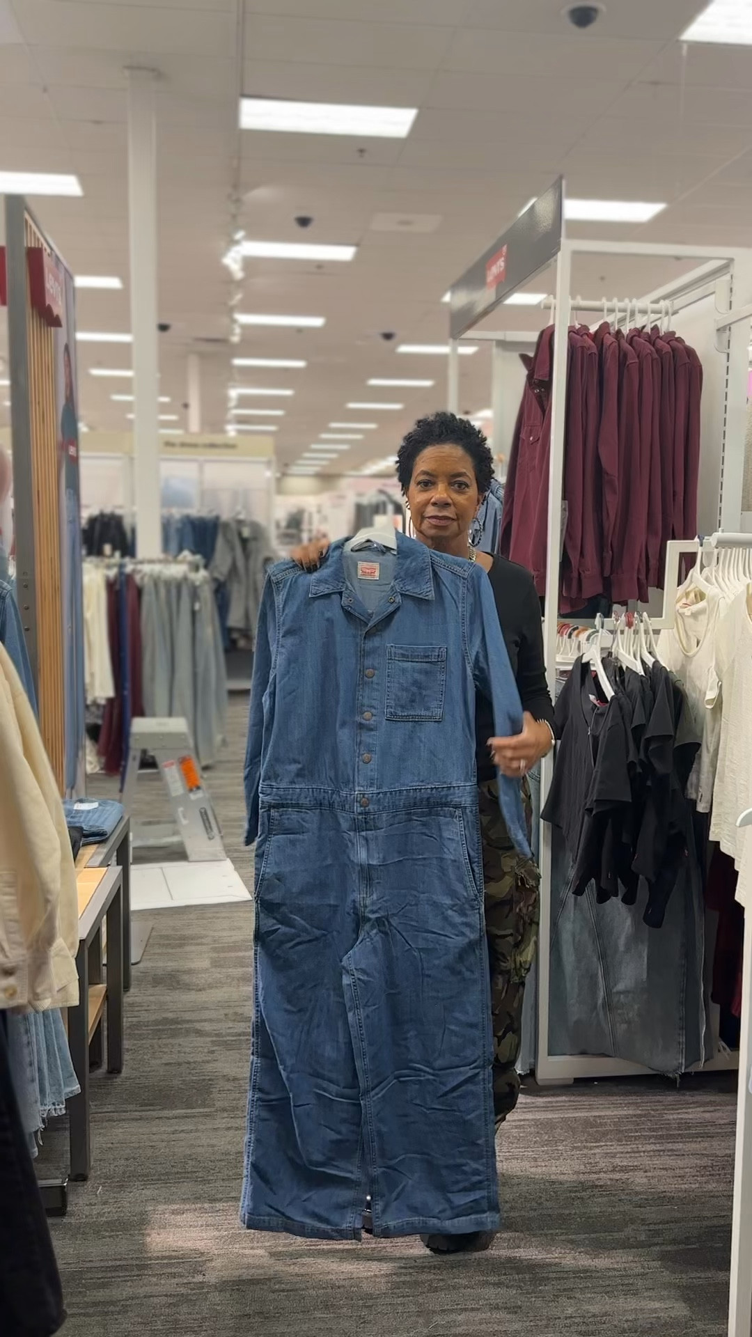Nothing beats a denim jumpsuit. It's super lightweight  