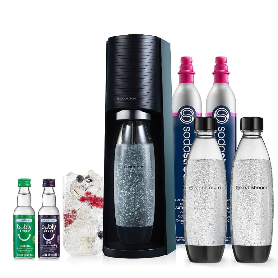 SodaStream Terra Sparkling Water Maker Bundle (Black), with CO2, DWS Bottles, and Bubly Drops Fla... | Amazon (US)