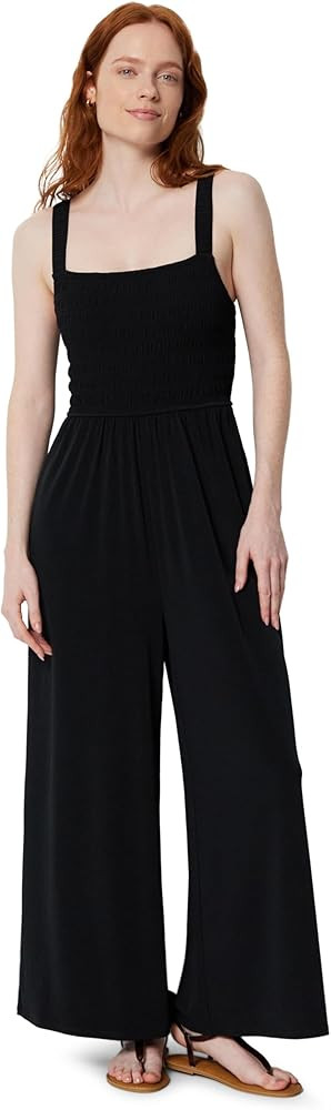 Amazon Essentials Women's Square Neck Wide Leg Sleeveless Jumpsuit | Amazon (US)