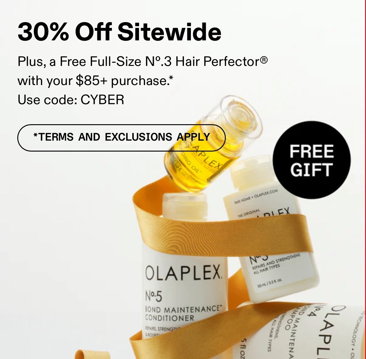 Olaplex Black Friday sale 
Use code - CYBER 
#blackfridaysale

#LTKCyberWeek #LTKSaleAlert