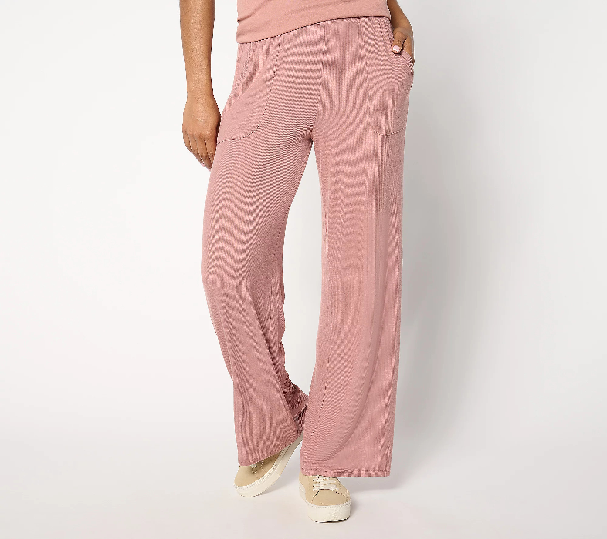 As Is Barefoot Dreams Malibu Collection Ultra Soft Rib Pant | QVC