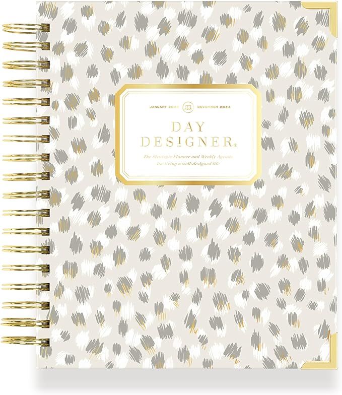 Day Designer 2024 Weekly Planner, January 2024 - December 2024, 7.4x9.5 Page Size, Chic Glossy La... | Amazon (US)