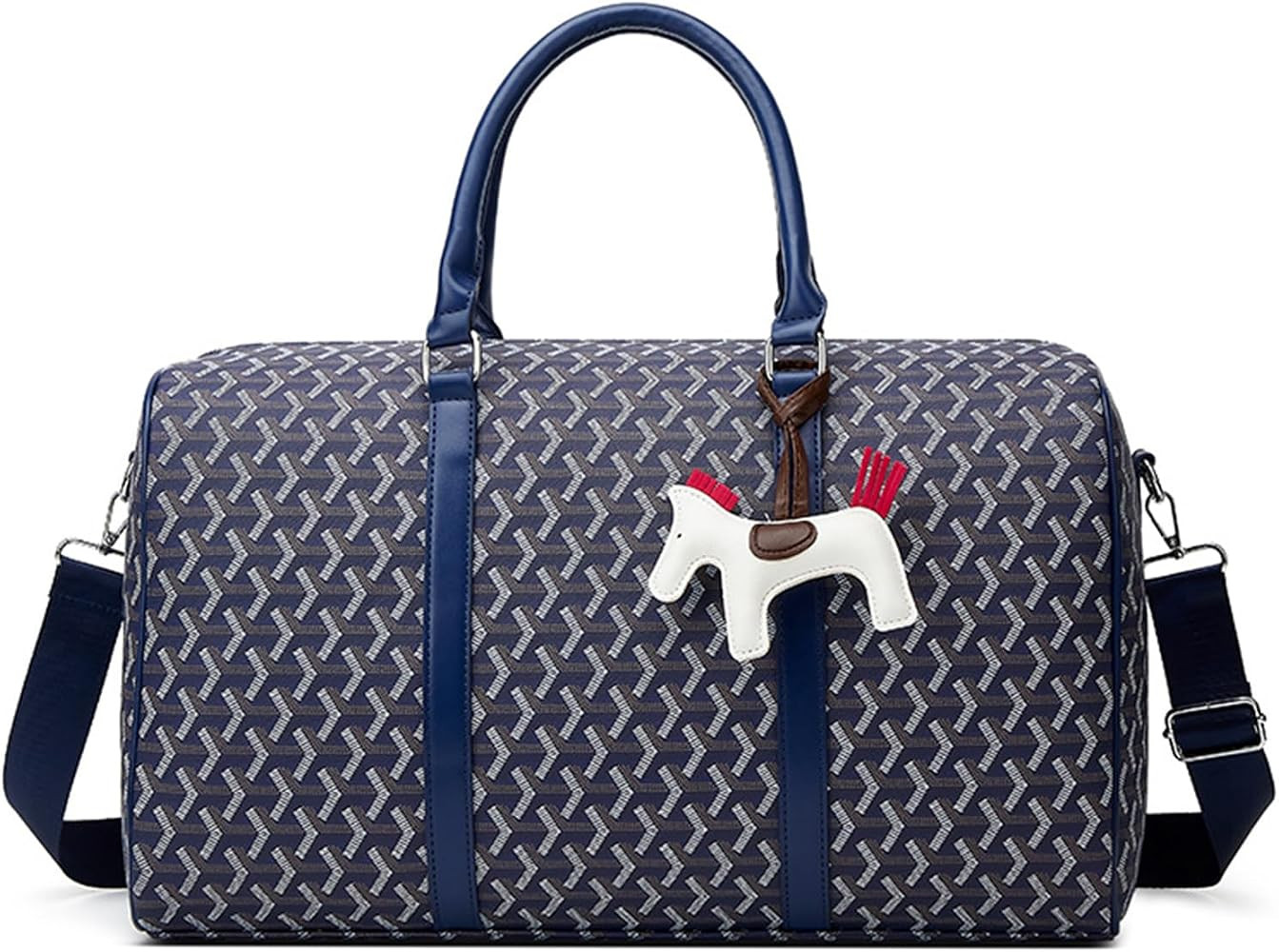 Stylish Patterned Designer Travel Duffle Bag for Women - Waterproof Weekender Carry On Tote Bag, ... | Amazon (US)