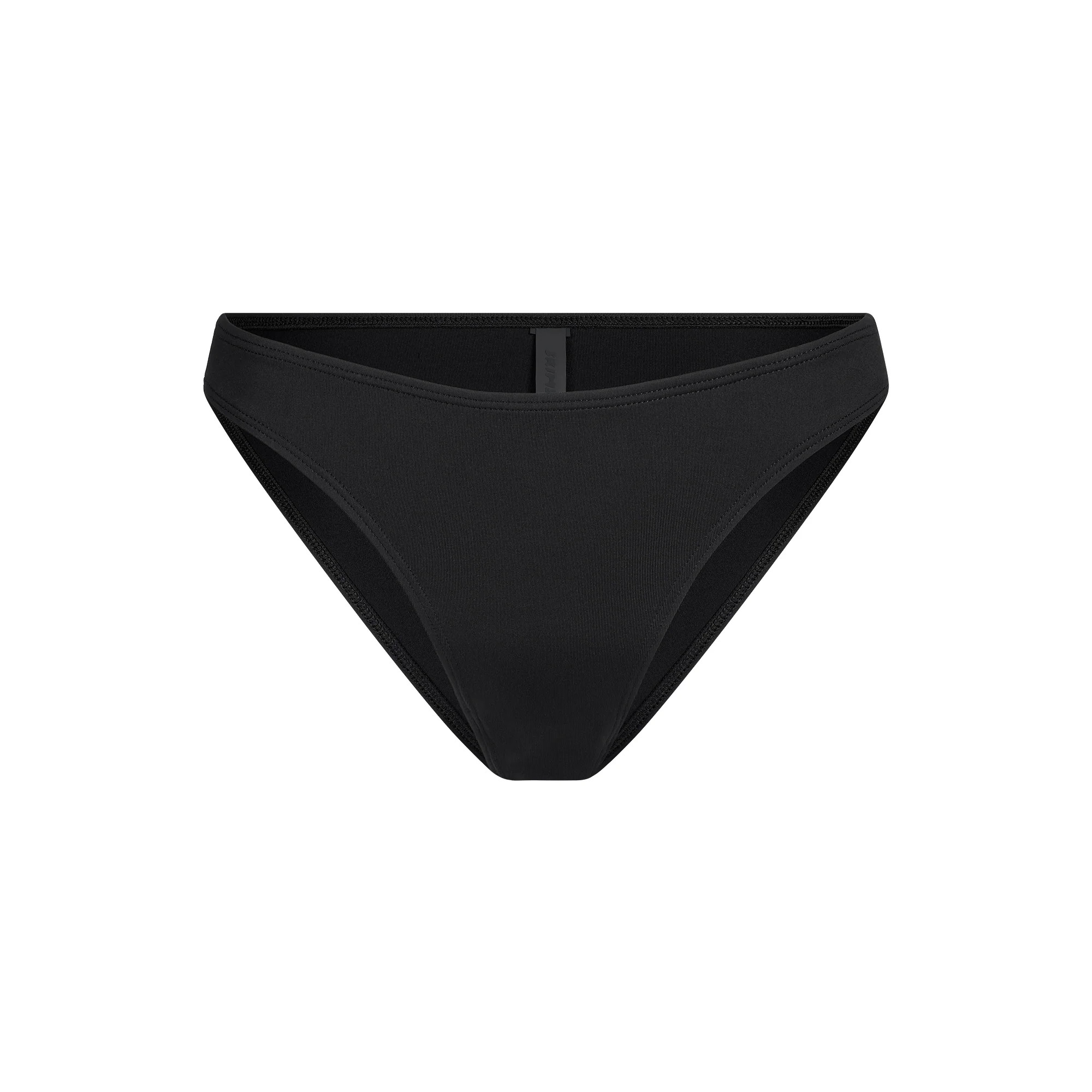 ICONIC SWIM DIPPED BIKINI BOTTOM | OBSIDIAN | SKIMS (US)