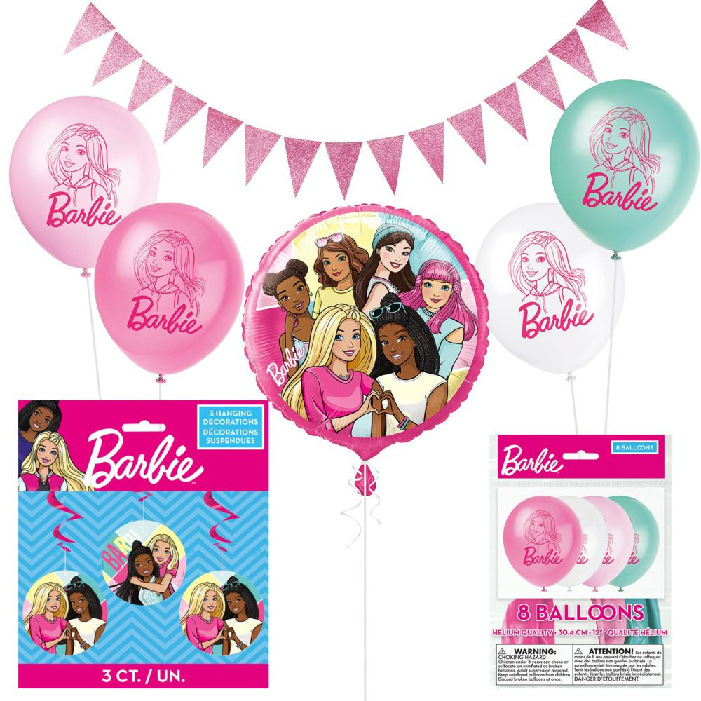 Barbie® Party Decorating Kit - 21 Pc. Pink | Oriental Trading Company