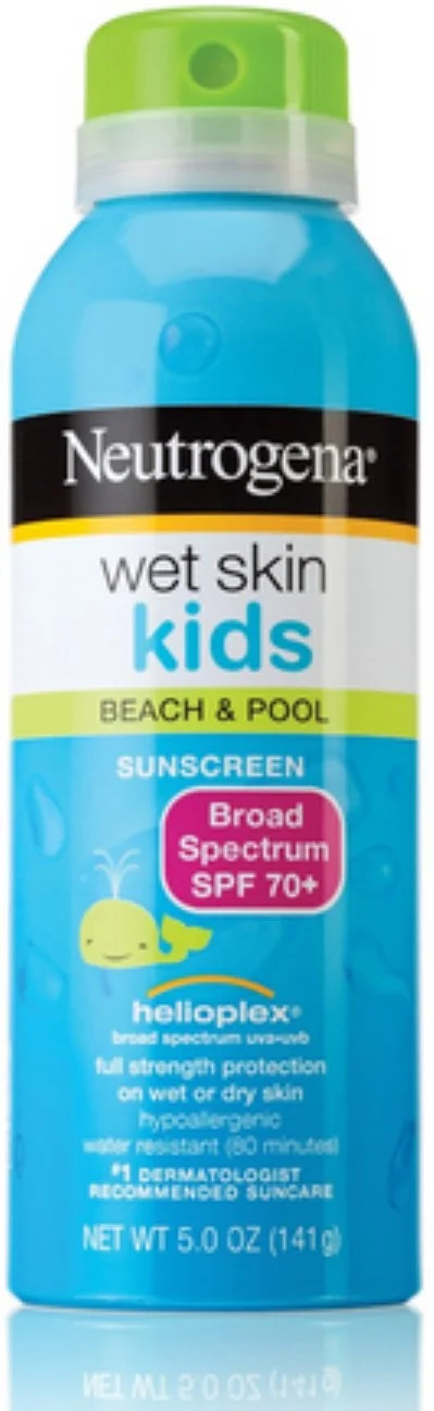 Neutrogena Wet Skin Kids Beach & Pool Sunscreen Spray SPF 70+ 5 oz (Pack of 3) | Walmart (US)