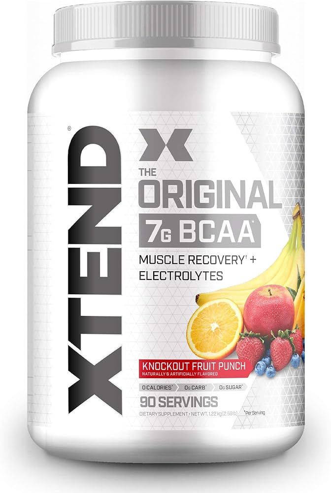 XTEND Original BCAA Powder Knockout Fruit Punch | Sugar Free Post Workout Muscle Recovery Drink w... | Amazon (US)