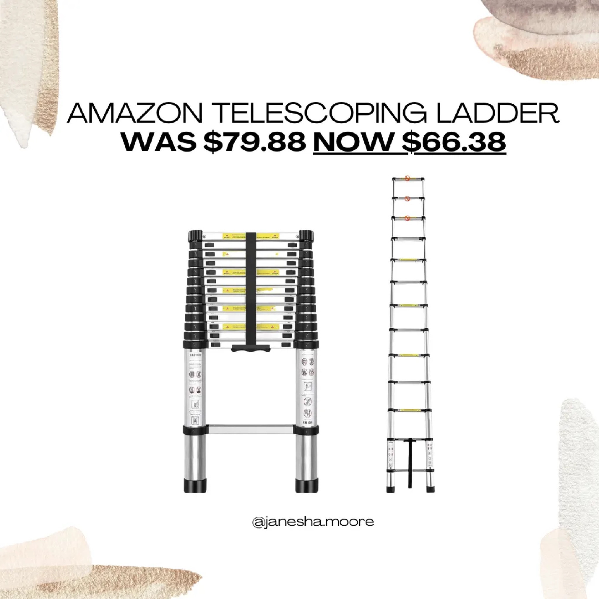 Amazon Telescoping Ladder | WAS $79.88 NOW $66.38

#LTKhome #LTKsalealert