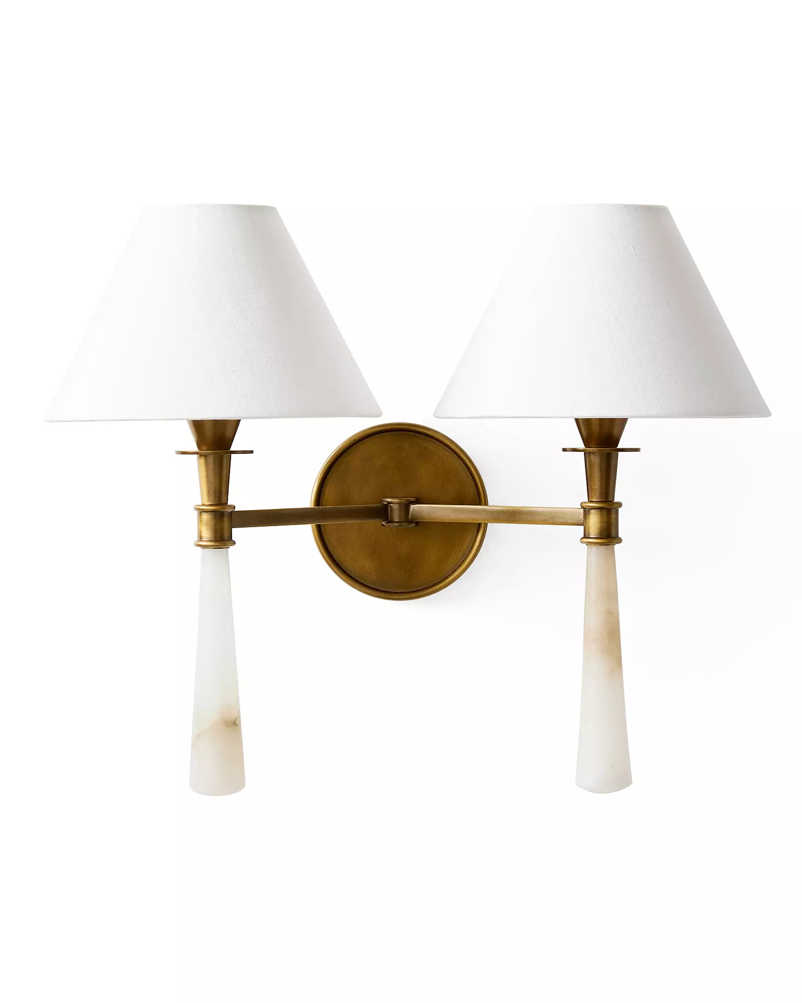 Surrey Alabaster Double Sconce | Serena and Lily