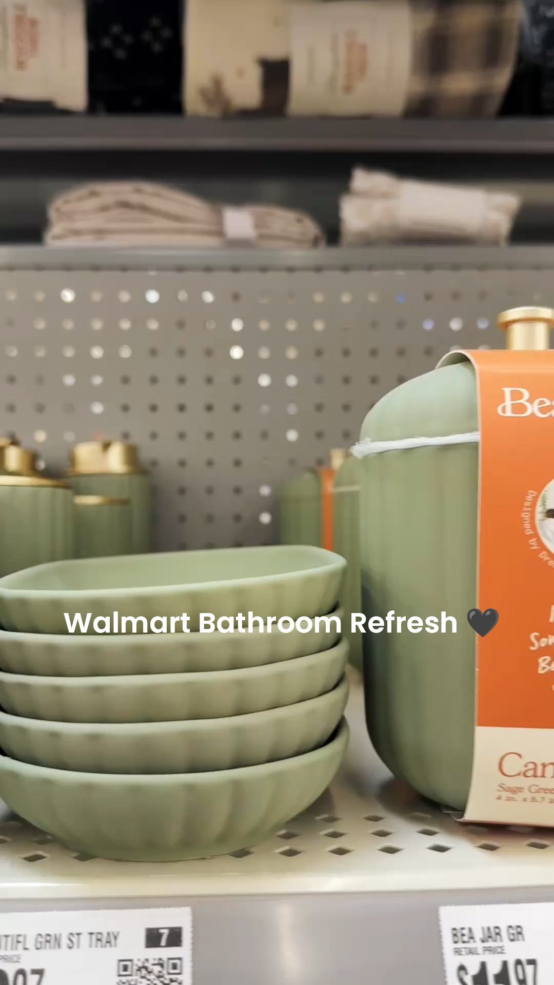 Obsessed with how elevated these Walmart bathroom accessories look 😍 The soft sage green + gold accents instantly make a basic bathroom feel more high-end and put together. I love pieces like this because they’re neutral, timeless, and easy to mix with almost any décor. Such an affordable way to refresh your space ✨

#walmartfinds #walmarthome #bathroomrefresh #bathroomdecor #neutralhome
#homefinds #budgethome #affordabledecor #modernbathroom #homedecorfinds
#cozyhome #simpleupgrades #bathroominspo

#LTKHome