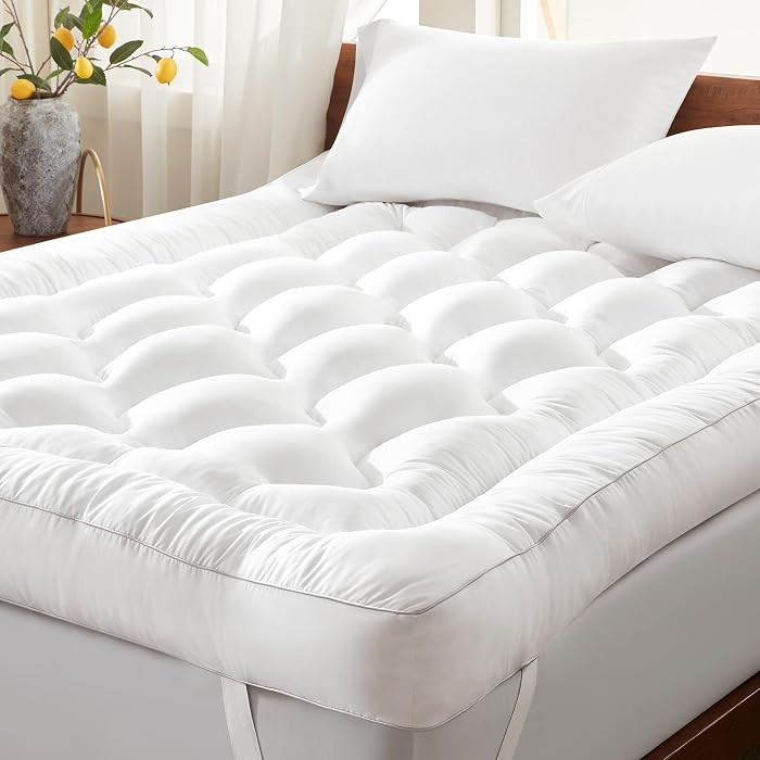 4 Inch Memory Foam Mattress Topper Back Pain Relief Full Size | Amazon (US)