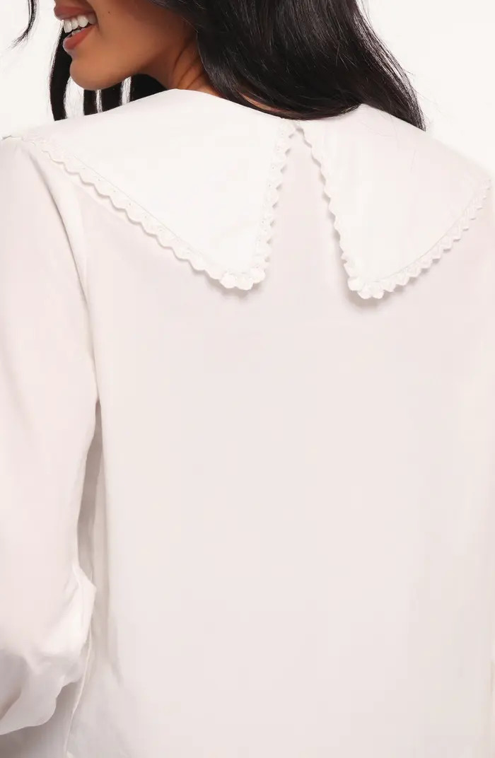 Petal & Pup Kenna Collared Cotton Poplin Top | Nordstrom | Nordstrom