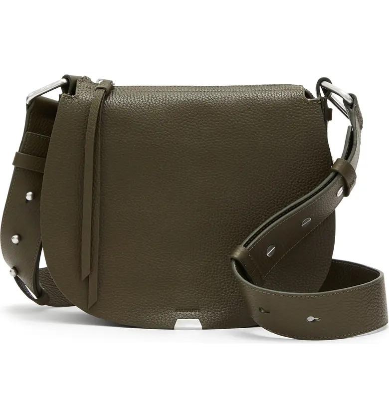 AllSaints Captain Round Leather Crossbody | Nordstrom | Nordstrom